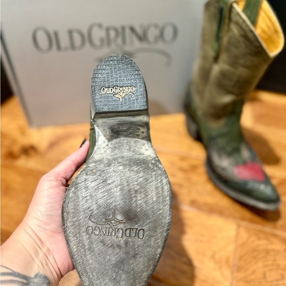 Old Gringo “Cupido” Green Ankle Boots - Picture 6 of 9